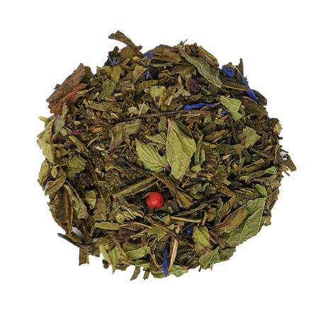Thé vert végétal - Menthe poivrée, basilic et thym BIO colors of tea