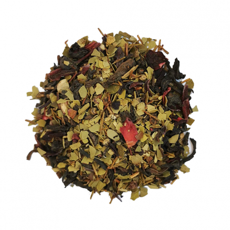 Blend de Pu Erh et maté détox - Hibiscus et agrumes - Colors of Tea