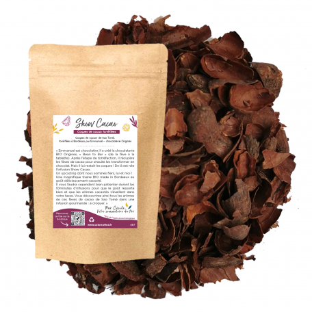 Coques de cacao torréfiées BIO made in Bordeaux - Colors of Tea