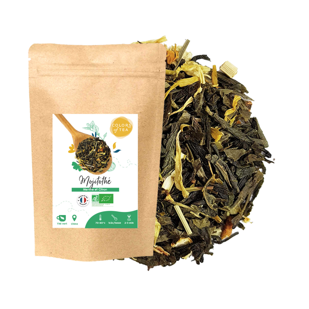 Mojitothé - Thé vert agrume - Menthe et citron - Colors of Tea