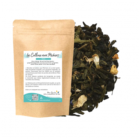 Mélange de Oolong et de Thé Vert fruité - Pêche - Colors of Tea