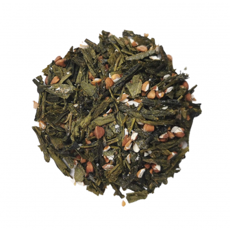 thé vert sencha, sarrasin torréfié maison, vanille, fraise et pamplemousse BIO - Colors of Tea