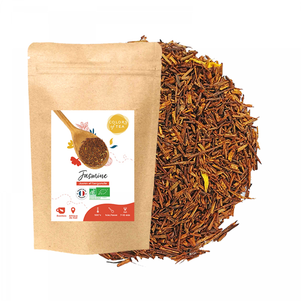 rooibos jasmin et bergamote bio colors of tea