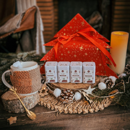 coffret cadeau thés et tisanes de noël vrac BIO artisanat français