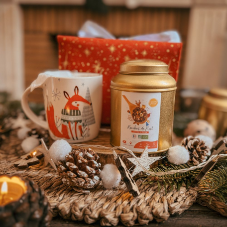 coffret cadeau rooibos de noel vrac bio et son mug