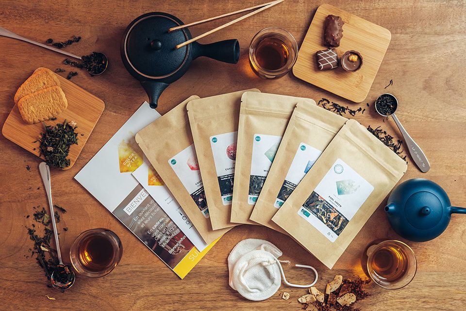 sachets de thé colors of tea et accessoires