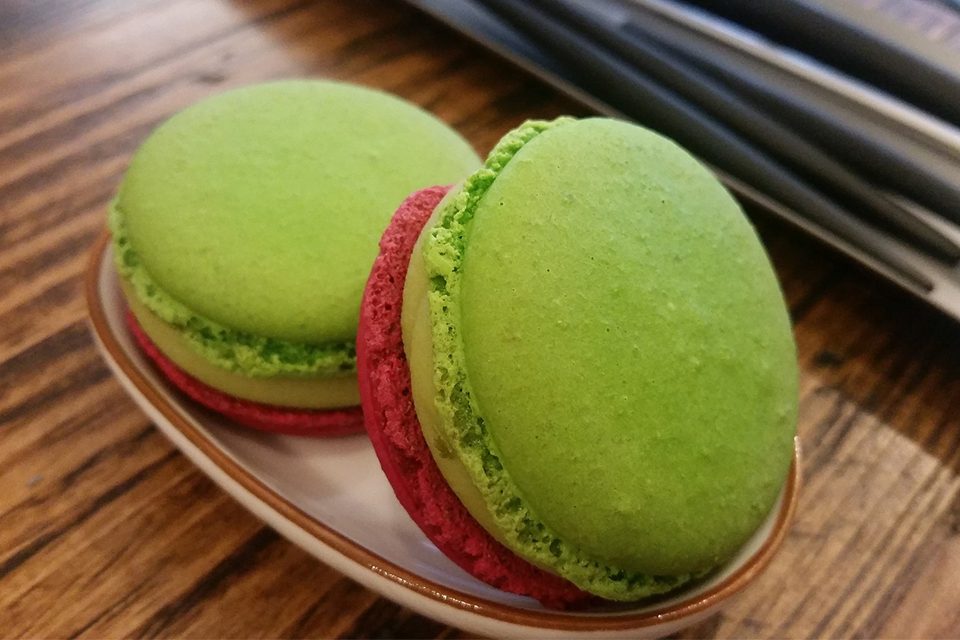 macarons matcha macarons matcha